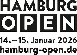 HAMBURG OPEN Logo mit Datum und URL: 14.-15. Januar 2026, hamburg-open.de