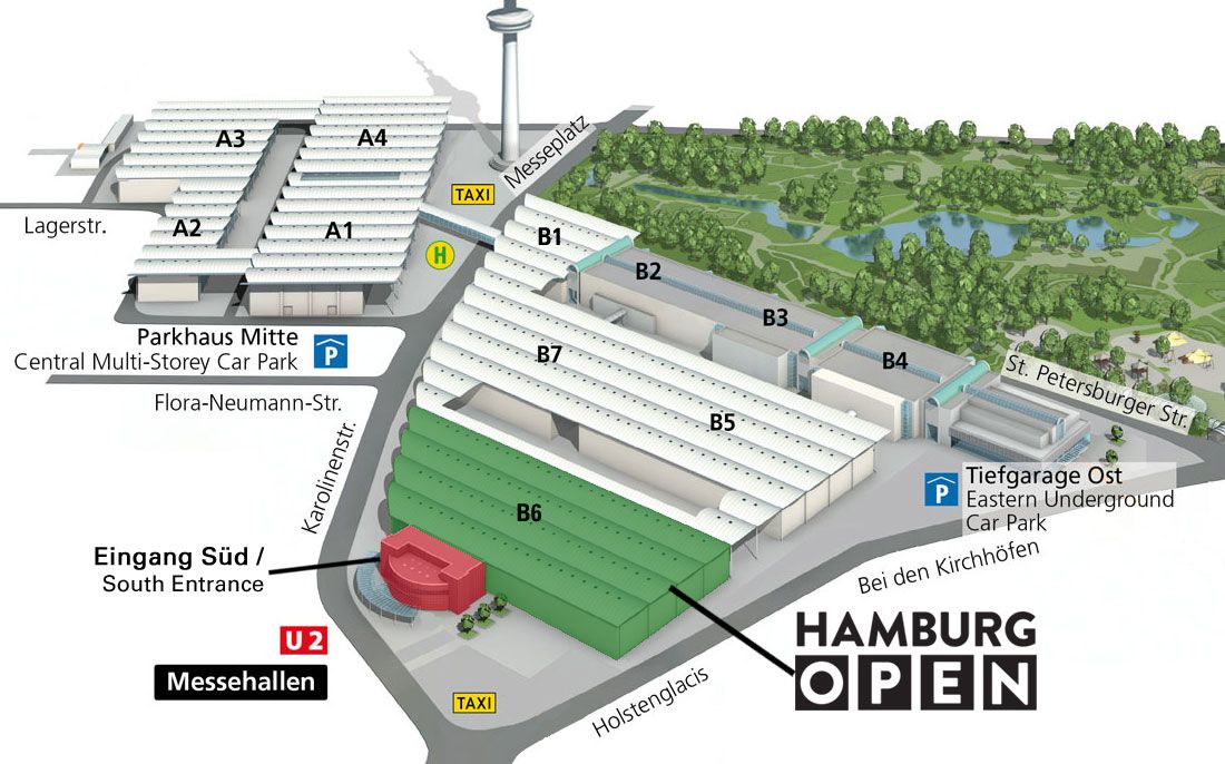 Geländeplan HAMBURG OPEN